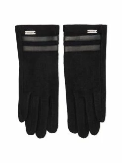 Προώθηση 💯 Wittchen Γυναίκες Πλεκτά γάντια Γάντια Γυναικεία 47-6-200-1 Μαύρο ❤️