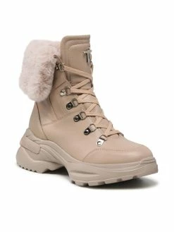 Φτηνός 🔥 Togoshi Γυναίκες Biker Μποτάκια Μποτάκια TG-38-07-000395 Μπεζ ❤️