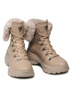 Φτηνός 🔥 Togoshi Γυναίκες Biker Μποτάκια Μποτάκια TG-38-07-000395 Μπεζ ❤️ -δερμάτινο πορτοφόλι Κατάστημα unnamed file 1282