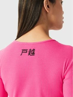 Ολοκαίνουργιο ✨ Togoshi Γυναίκες Μπλουζάκια Μπλουζάκι TG22-TPD141 Ροζ Regular Fit 🛒 -δερμάτινο πορτοφόλι Κατάστημα unnamed file 1329