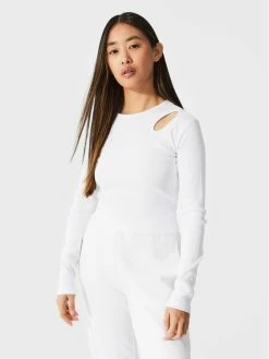 Εκπτωση 👍 Togoshi Γυναίκες Μπλουζάκια Μπλουζάκι TG22-TPD140 Λευκό Regular Fit 💯