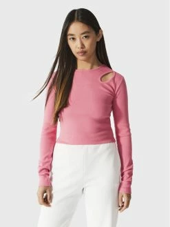 Τοπ 10 😍 Togoshi Γυναίκες Μπλουζάκια Μπλουζάκι TG22-TPD1411 Ροζ Regular Fit 😍