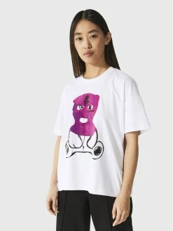 Νέος ✔️ Togoshi Γυναίκες T-shirts T-Shirt TG22-TSD502 Λευκό Relaxed Fit 😍