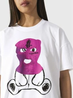 Νέος ✔️ Togoshi Γυναίκες T-shirts T-Shirt TG22-TSD502 Λευκό Relaxed Fit 😍 -δερμάτινο πορτοφόλι Κατάστημα unnamed file 1358