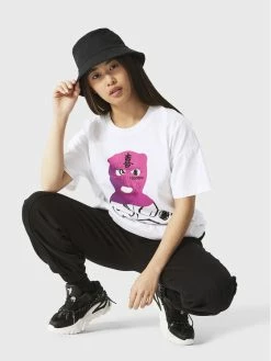 Νέος ✔️ Togoshi Γυναίκες T-shirts T-Shirt TG22-TSD502 Λευκό Relaxed Fit 😍 -δερμάτινο πορτοφόλι Κατάστημα unnamed file 1359