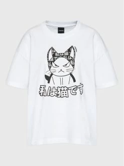 Φτηνός 😍 Togoshi Γυναίκες T-shirts T-Shirt TG22-TSD501 Λευκό Relaxed Fit 🥰 -δερμάτινο πορτοφόλι Κατάστημα unnamed file 1366