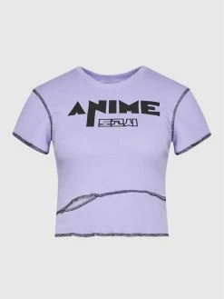 ΧΟΝΔΡΙΚΟ ΕΜΠΟΡΙΟ 🎁 Togoshi Γυναίκες T-shirts T-Shirt TG22-TSD002 Μωβ Slim Fit ⌛ -δερμάτινο πορτοφόλι Κατάστημα unnamed file 1424