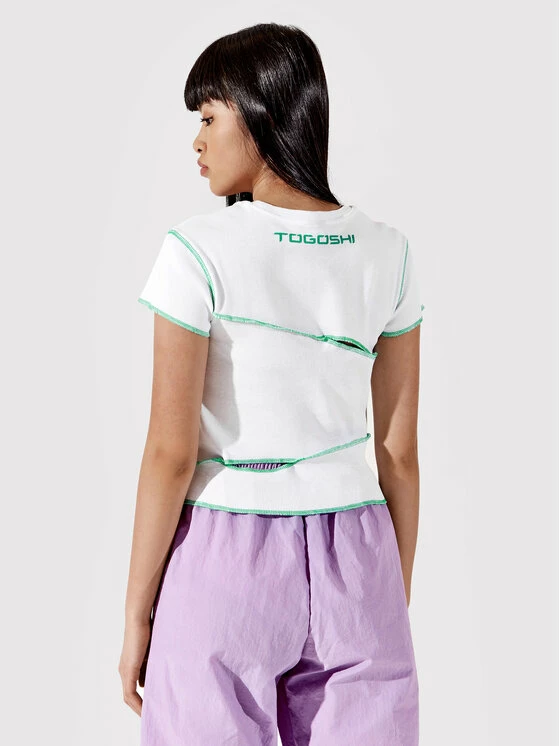 Πολύ καλή προσφορά 😉 Togoshi Γυναίκες T-shirts T-Shirt TG22-TSD001 Λευκό Slim Fit 🔥 3 Πολύ καλή προσφορά 😉 Togoshi Γυναίκες T-shirts T-Shirt TG22-TSD001 Λευκό Slim Fit 🔥 - Image 3