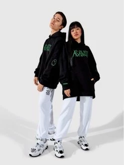 Η καλύτερη συμφωνία 🎁 Togoshi Μπλούζες Χωρίς Φερμουάρ Μπλούζα Unisex TG22-BLU003 Μαύρο Oversize 🔥