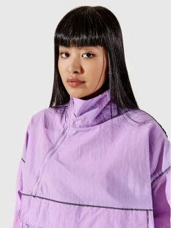 Προϋπολογισμός 🧨 Togoshi Γυναίκες Μπουφάν Anorak TG22-KUD001 Μωβ Oversize 😉 -δερμάτινο πορτοφόλι Κατάστημα unnamed file 1447