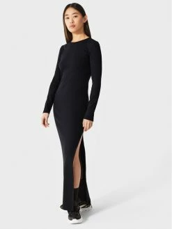 Το φθηνότερο 😀 Togoshi Γυναίκες Καθημερινά Φορέματα Φόρεμα καθημερινό TG22-SUD110 Μαύρο Slim Fit 🎉