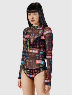 Πολύ καλή προσφορά 😍 Togoshi Γυναίκες Κορμάκια Body TG22-BOD001 Μαύρο Slim Fit 🤩