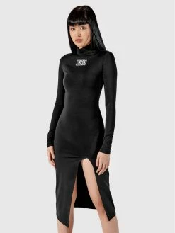 Τοπ 10 💯 Togoshi Γυναίκες Καθημερινά Φορέματα Φόρεμα καθημερινό TG22-SUD021 Μαύρο Extra Slim Fit 🛒